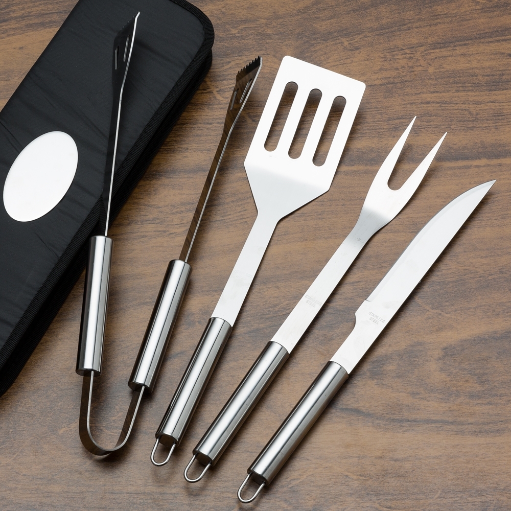 Kit churrasco em inox como brindes personalizados para empresas