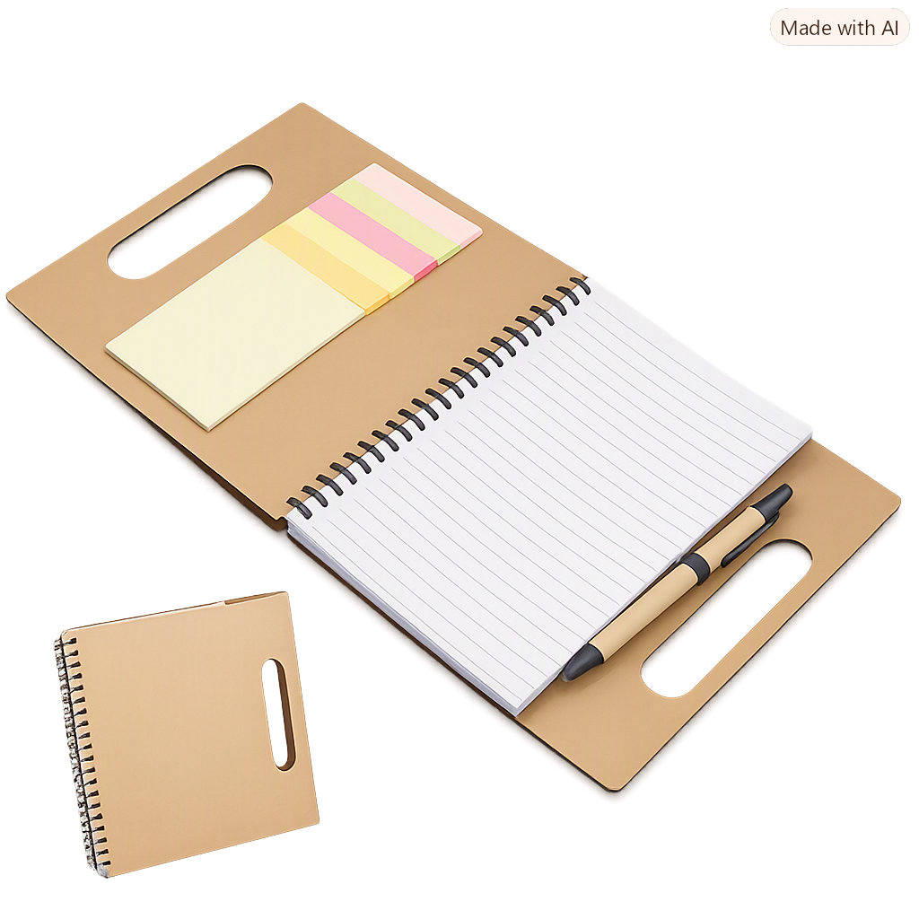Mini Caderno Adesivo QAP Brindes - brindes personalizados